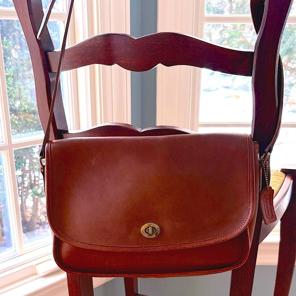 Vintage Coach Leatherware City Bag in British Tan